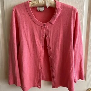 Kate Spade coral pink cardigan 💕🌸🎀